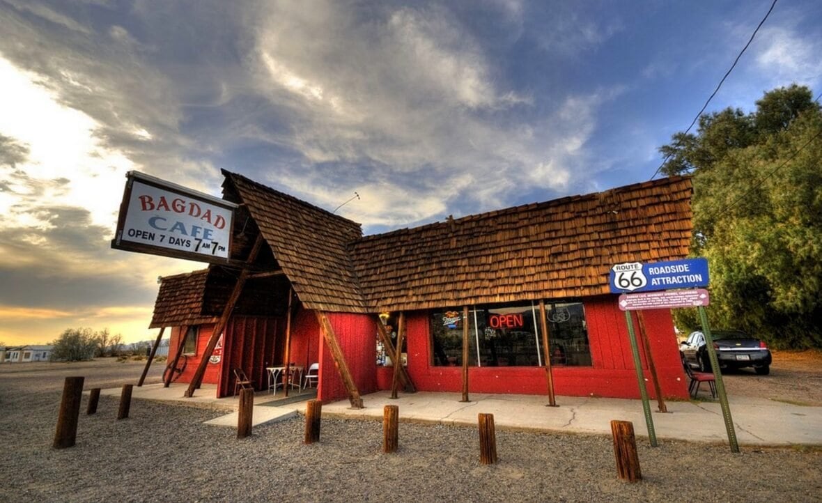 Illustration du voyage Route 66 à moto