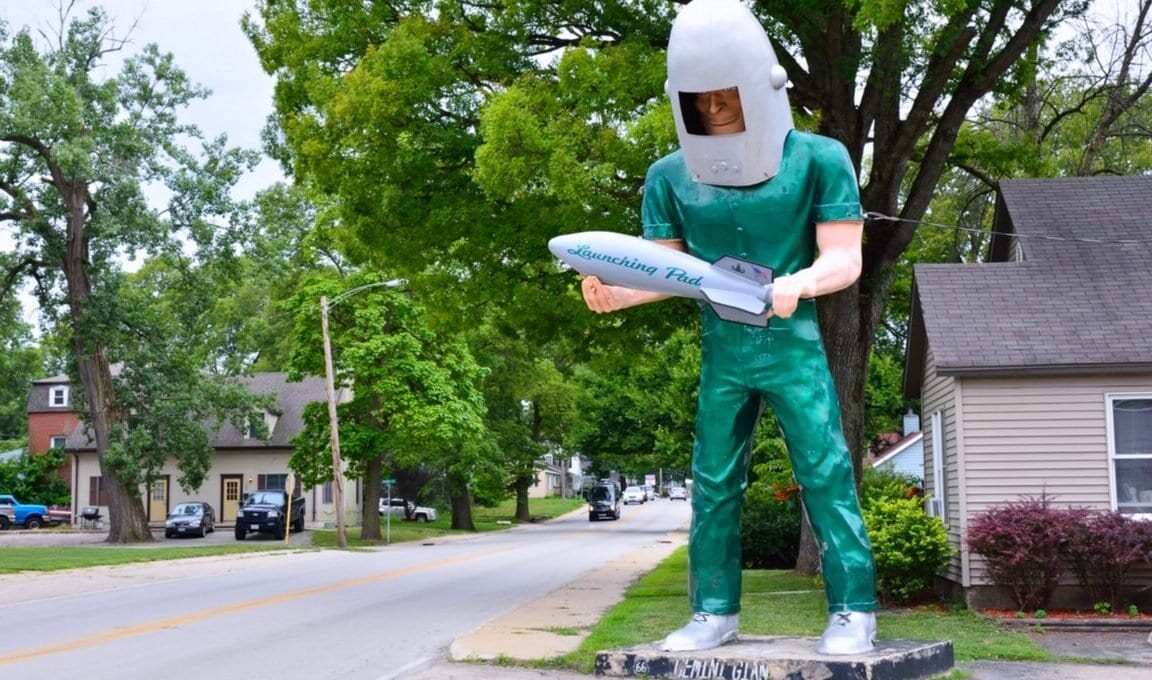 Illustration du voyage Route 66 à moto