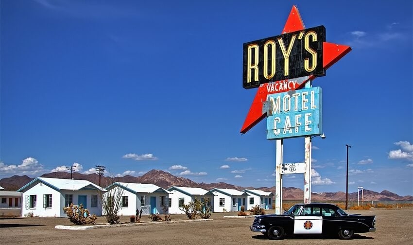 Illustration du voyage Route 66 à moto