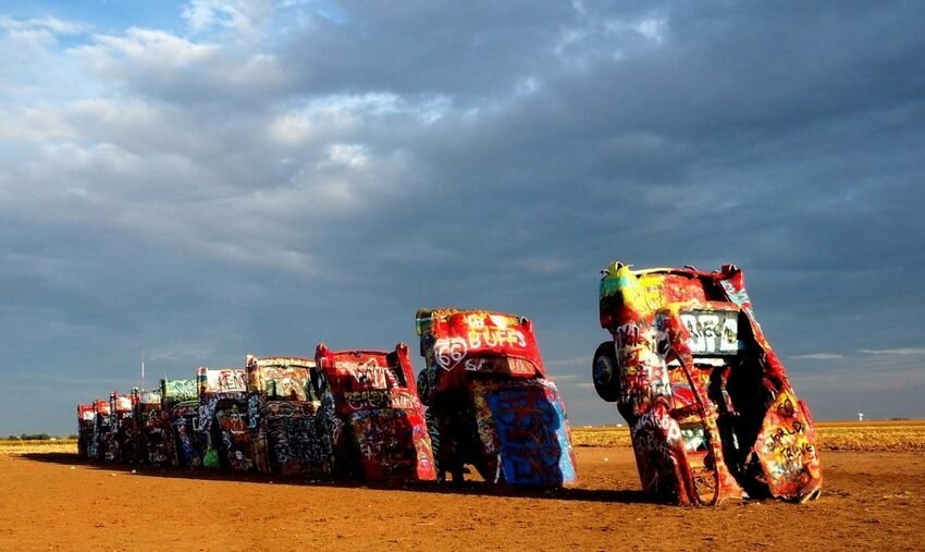 Illustration du voyage Route 66 à moto